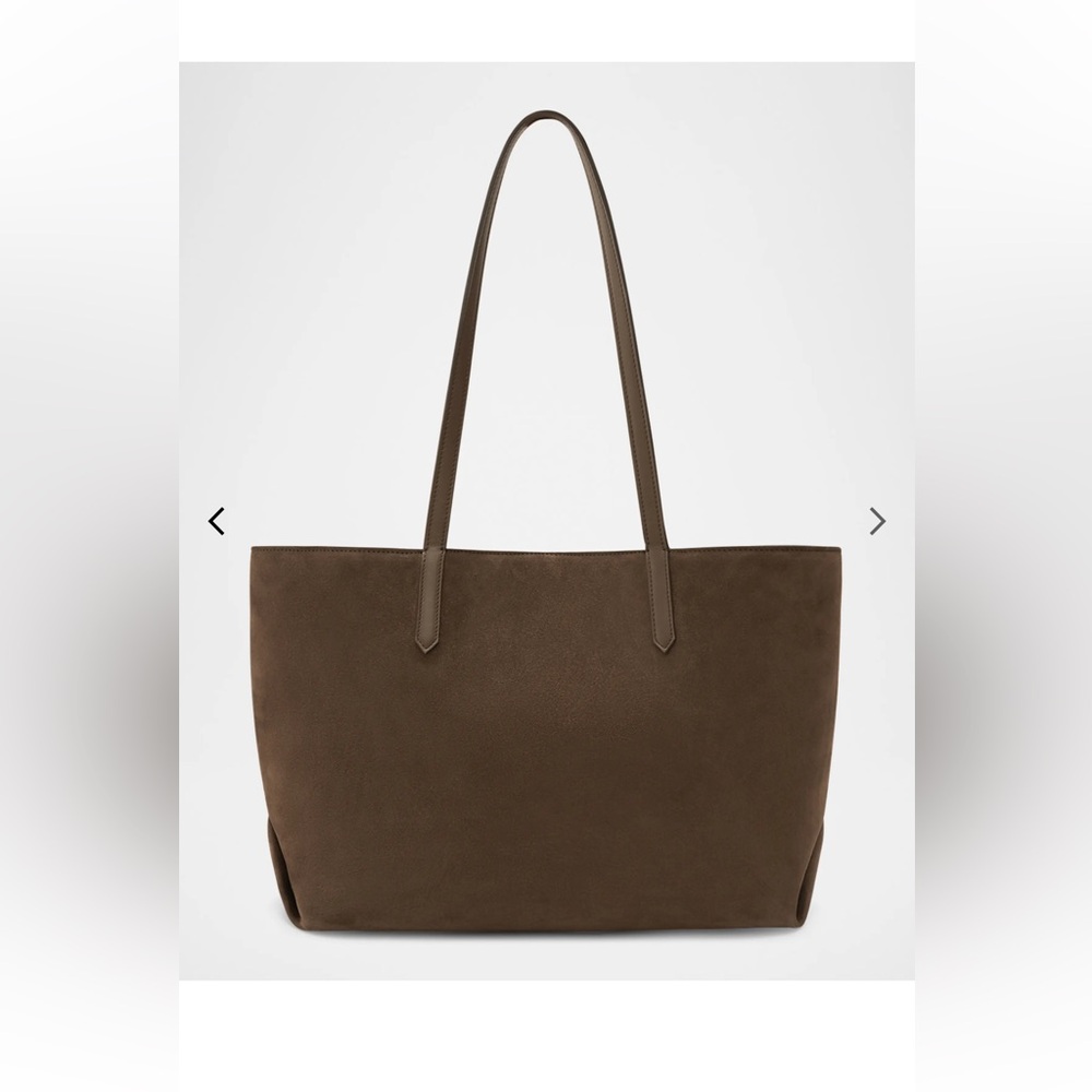 NWT. DEMELLIER LONDON The Tokyo Tote - mocha suede & mocha smooth - Picture 5 of 8